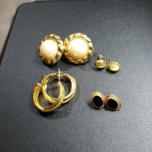 Vintage gold earrings